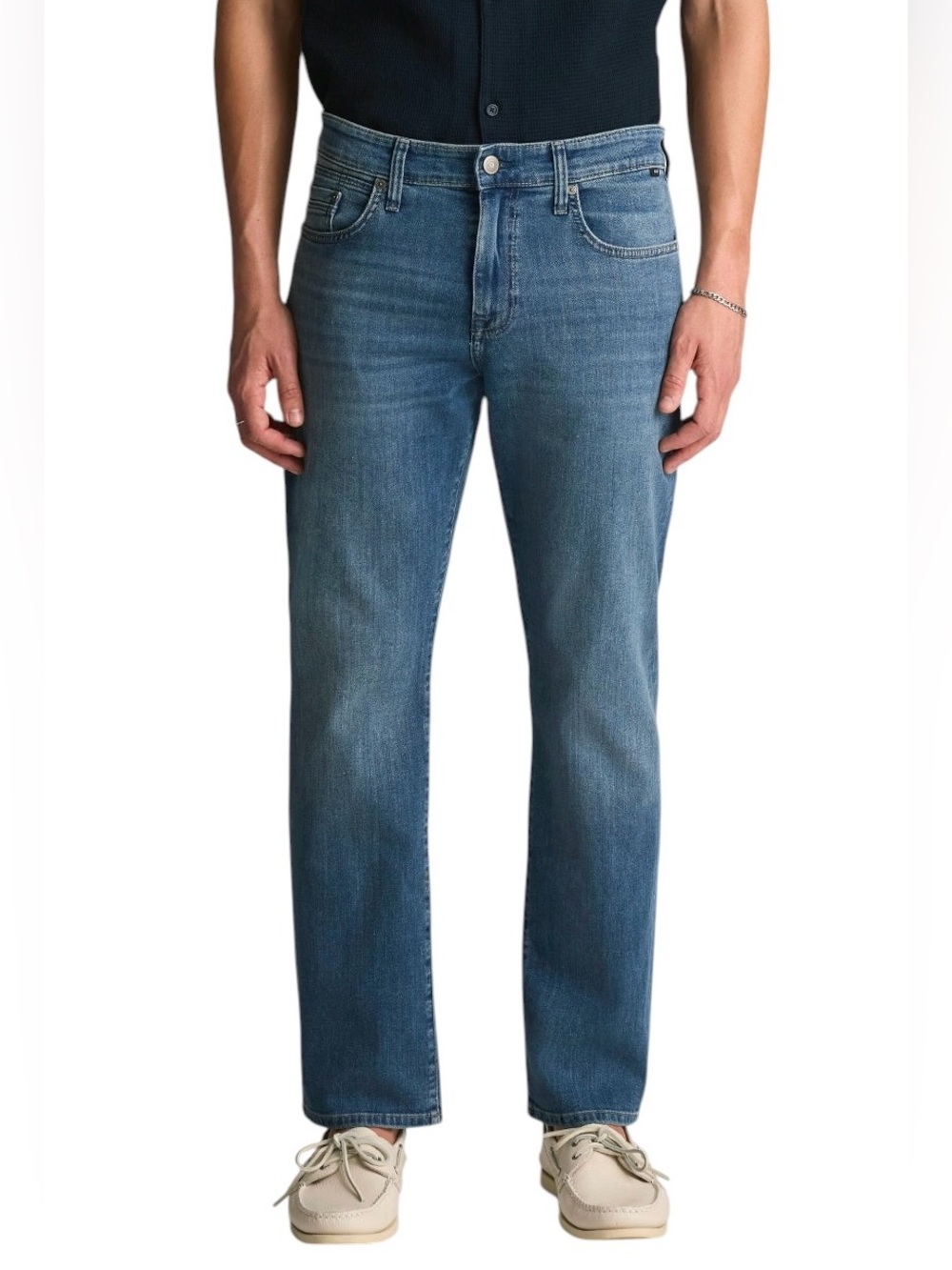 MAVI MATT RELAXED straight leg jeans medium wash cotton blend size 40x32 EUC